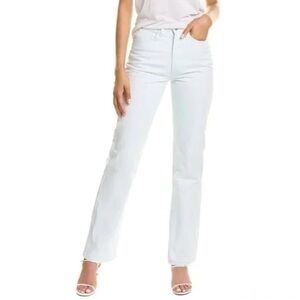 REVOLVE NWOT White High Rise Straight Leg Denim Jeans, Size 30